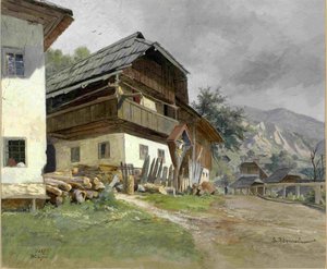 Podkoren Village Motif by Ladislav Benesch